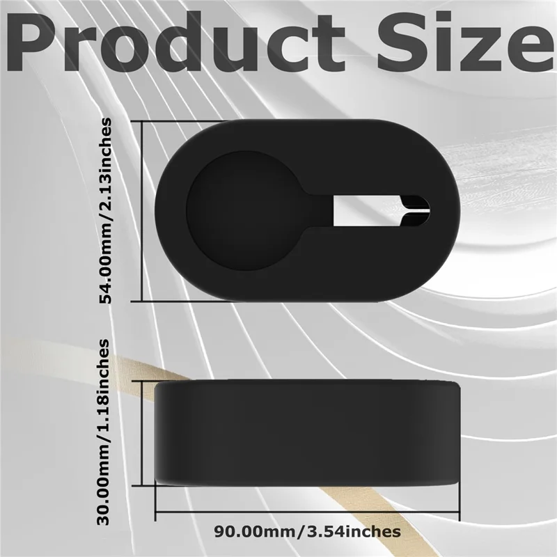 Для умного кольца Oura Ring Gen3 зарядный кабель органайзер чехол силиконовое основание - Черный