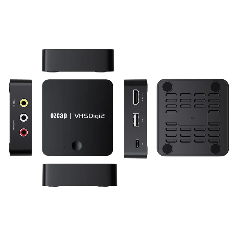 EZCAP 181P Convertitore da VHS a MP4 Scatola di Acquisizione Video VHSDigi2 Registratore AV