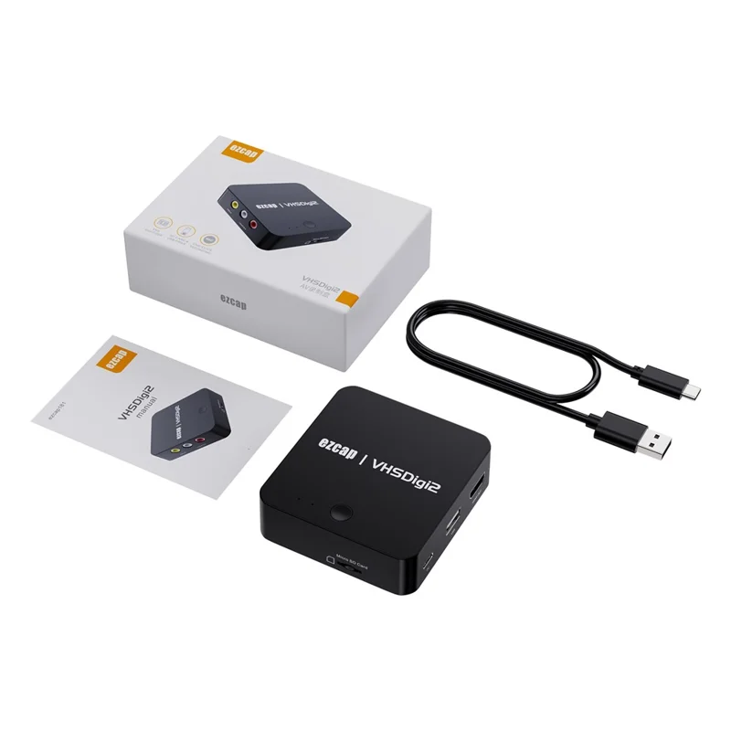 EZCAP 181P Convertitore da VHS a MP4 Scatola di Acquisizione Video VHSDigi2 Registratore AV