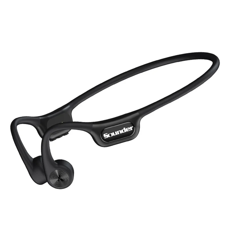 SOUNDER x20 IP68 wasserdichte Knochenleitungs-Bluetooth-kompatible Kopfhörer mit integriertem 32-GB-Speicher - Schwarz