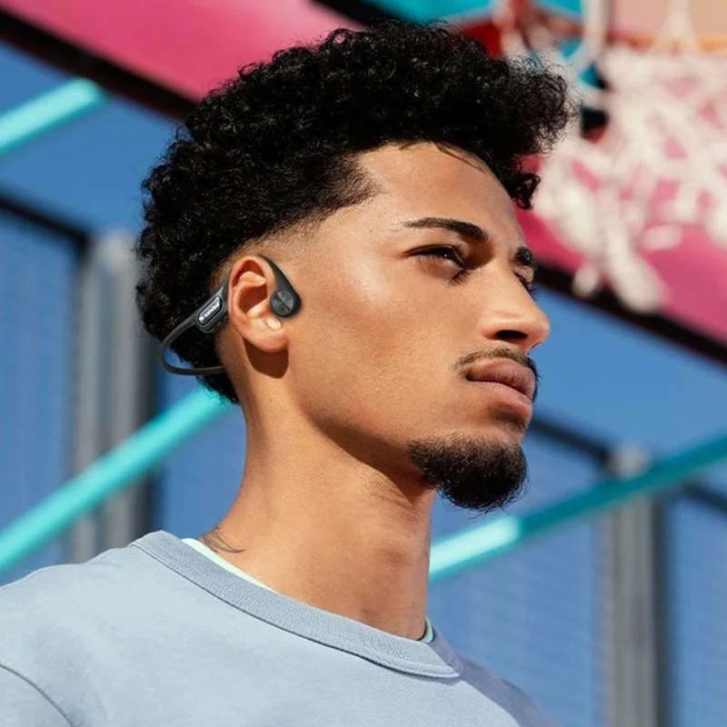 SOUNDER x20 IP68 wasserdichte Knochenleitungs-Bluetooth-kompatible Kopfhörer mit integriertem 32-GB-Speicher - Schwarz