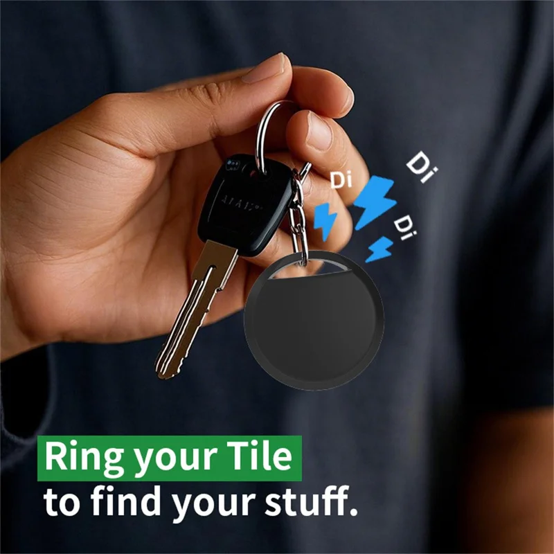 Google Tag13 Android Bluetooth-Compatible Item Finder Pet Tracker Anti-Lost Device Compatible with Google Find My Device App - Black