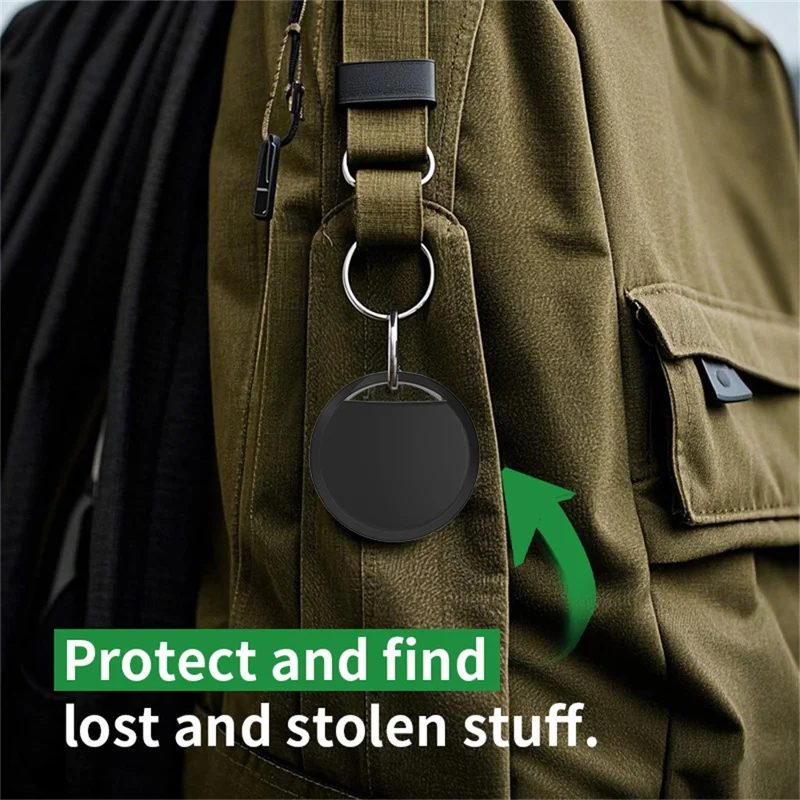 Google Tag13 Android Bluetooth-Compatible Item Finder Pet Tracker Anti-Lost Device Compatible with Google Find My Device App - Black