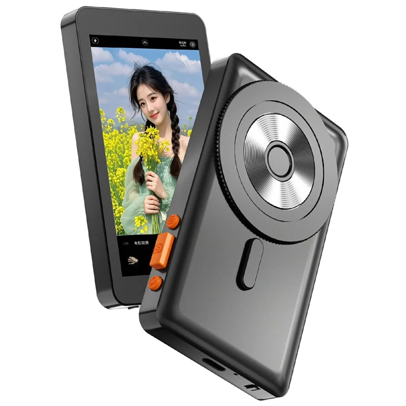Monitor schermo selfie vlog del telefono X40E Supporto magnetico BT Remote Telecamera posteriore per live streaming - Nero