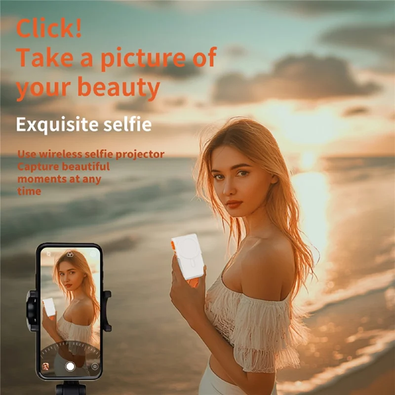 X40F Dispositivo Multifuncional de 8 en 1 Versión Ultra para Selfies, Transmisión en Directo y Duplicación de Pantalla - Blanco