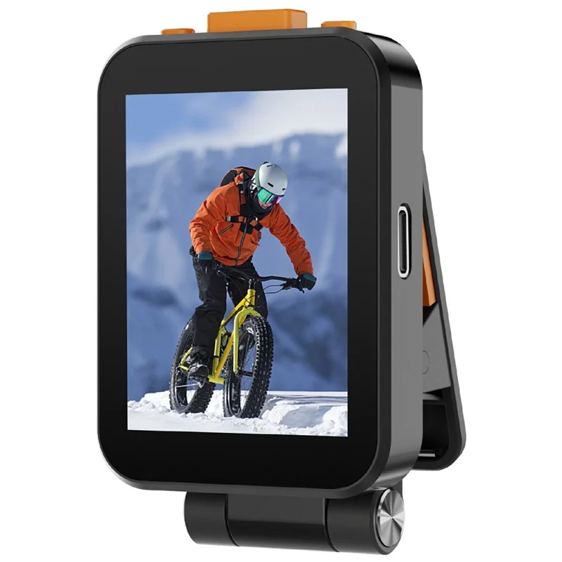 X40G Mini Selfie Monitor Screen with Clip, BT Remote Cellphone Back Camera Monitor for Live Streaming / Vlogging - Black