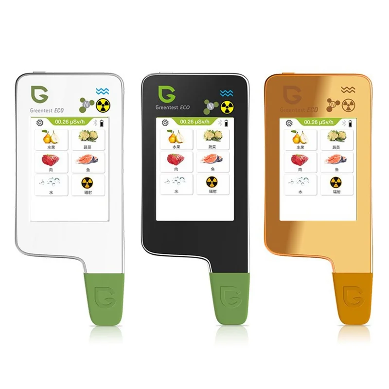GREENTEST ECO6 Tester di Sicurezza Alimentare per Frutta / Verdura / Carne / Pesce Rilevatore di Nitrati e Radiazioni, Spina EU (Privo di BPA, Non FDA) - Bianco