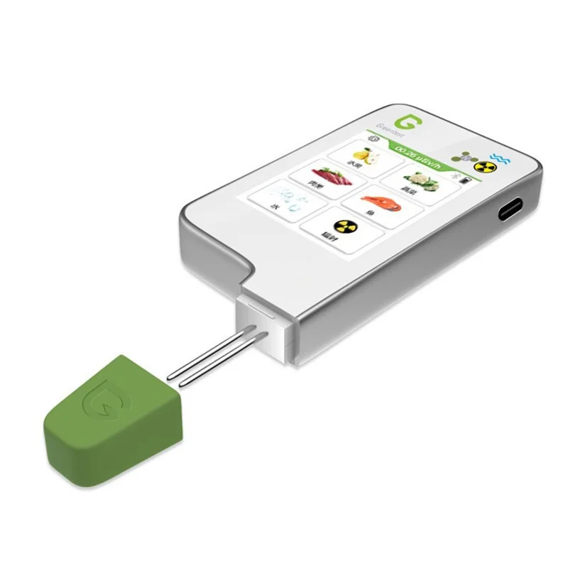 GREENTEST ECO6 Tester di Sicurezza Alimentare per Frutta / Verdura / Carne / Pesce Rilevatore di Nitrati e Radiazioni, Spina EU (Privo di BPA, Non FDA) - Bianco