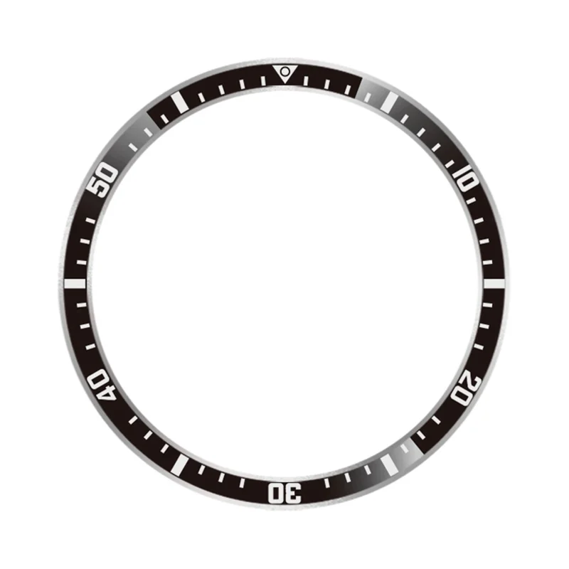 Pour Xiaomi Watch S4 / S3 Anneau de lunette Anti-rayures Couvercle adhésif en alliage d'aluminium - Caractères noirs / blancs