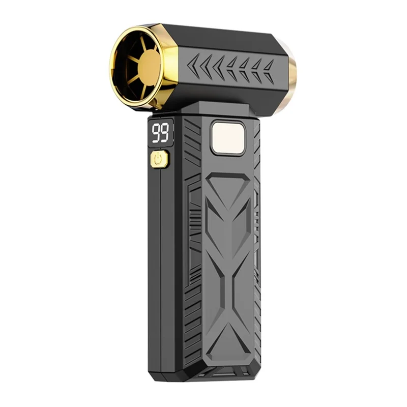 Ventilador M18 de 65W, Doble Función, Potente, Soplador / Aspirador USB Recargable de 10000mAh - Negro
