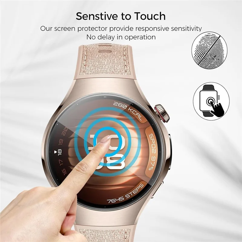 3Pcs For Huawei Watch 5 42mm TPU Watch Screen Protector Anti Scratch HD Clear Hydrogel Film