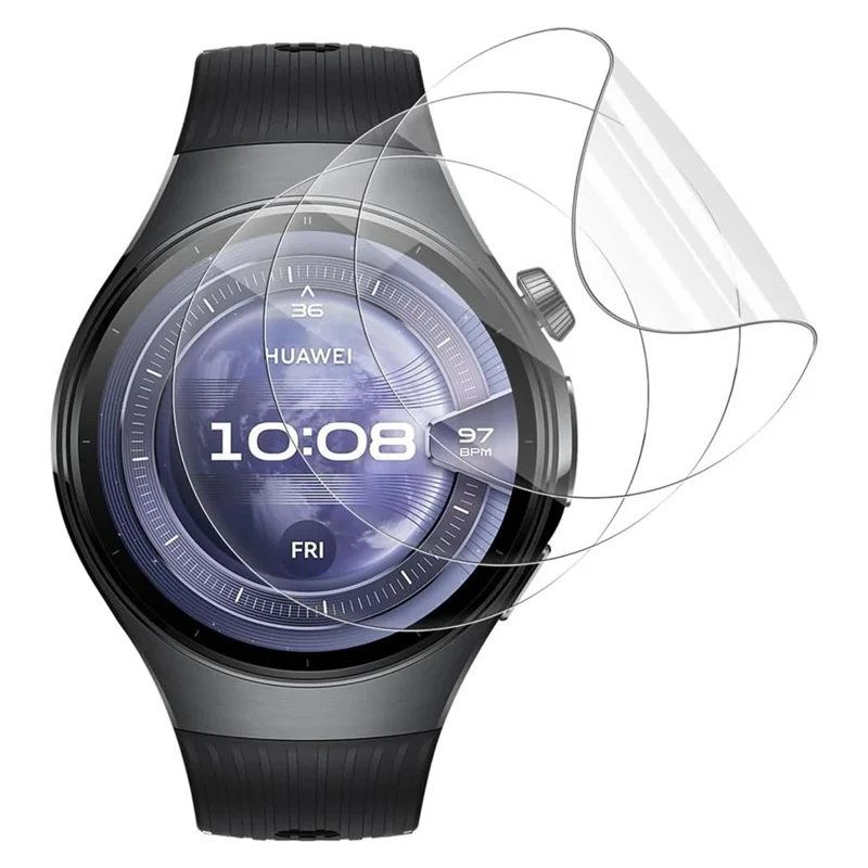 3 Pièces Protection d'écran en Hydrogel pour Huawei Watch 5 46mm - Film Ultra Transparent et Anti-rayures