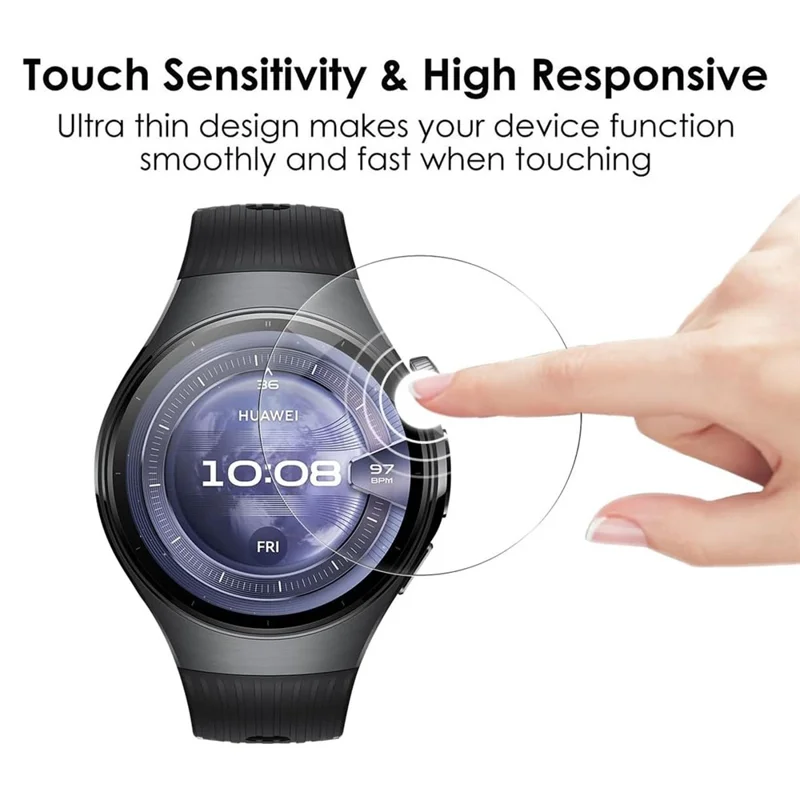 3 Pièces Protection d'écran en Hydrogel pour Huawei Watch 5 46mm - Film Ultra Transparent et Anti-rayures