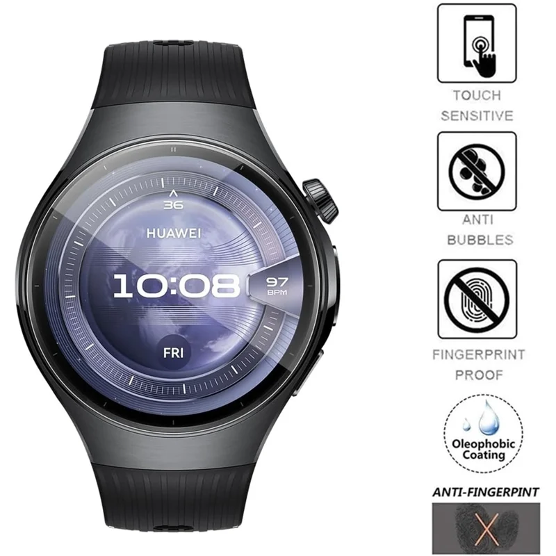 3 Pièces Protection d'écran en Hydrogel pour Huawei Watch 5 46mm - Film Ultra Transparent et Anti-rayures