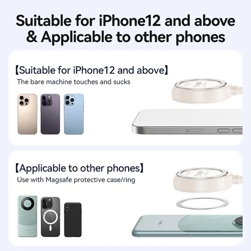 LIFEUSAMS LU02 Handventilator mit flexiblem Schwanenhals, 900mAh Mini-Ventilator mit magnetischer Halterung für Smartphones - Schwarz