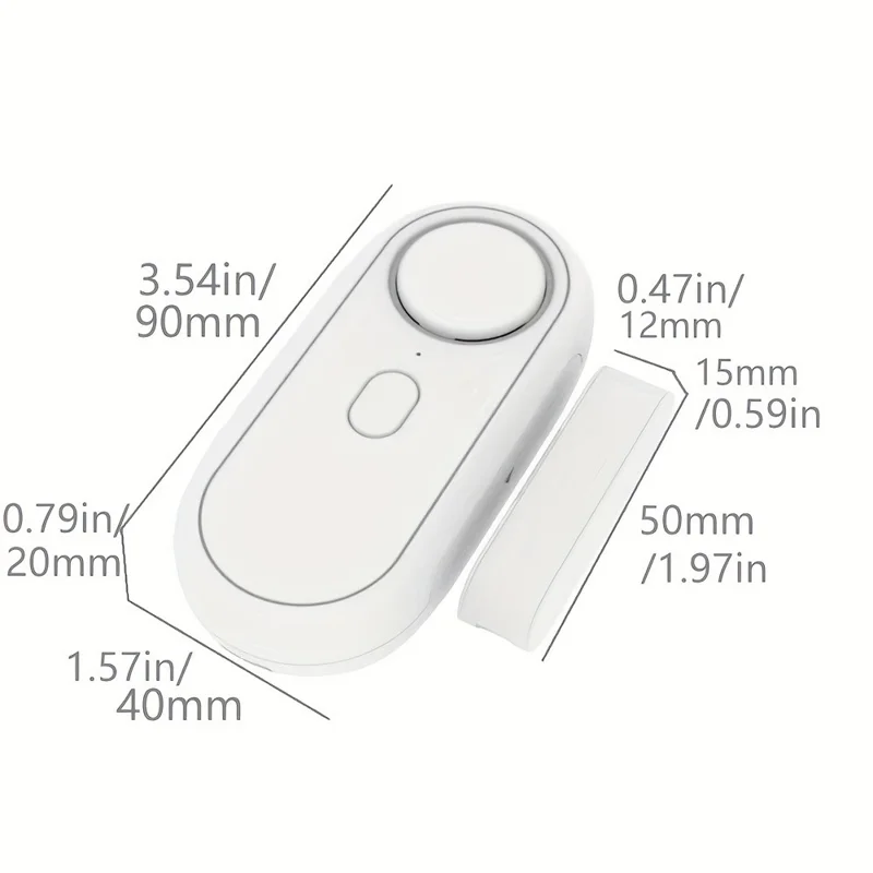 Alarma de Sensor para Puerta con Alto Nivel de Decibelios para Ventanas y Puertas, Sistema Antirrobo con Mando a Distancia