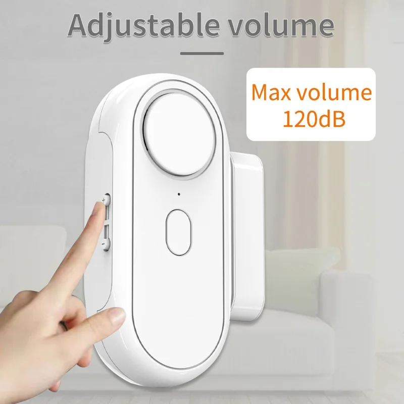 Alarma de Sensor para Puerta con Alto Nivel de Decibelios para Ventanas y Puertas, Sistema Antirrobo con Mando a Distancia