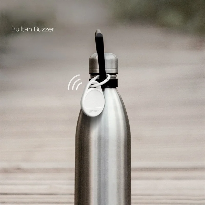 MOMAX Pinpop Duo Keychain Smart Tracker Bluetooth-Compatible Key Finder for iOS / Android - White