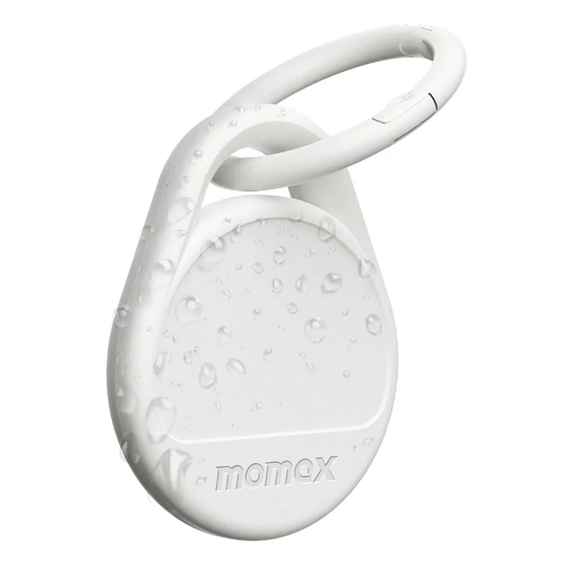 MOMAX Pinpop Duo Keychain Smart Tracker Bluetooth-Compatible Key Finder for iOS / Android - White