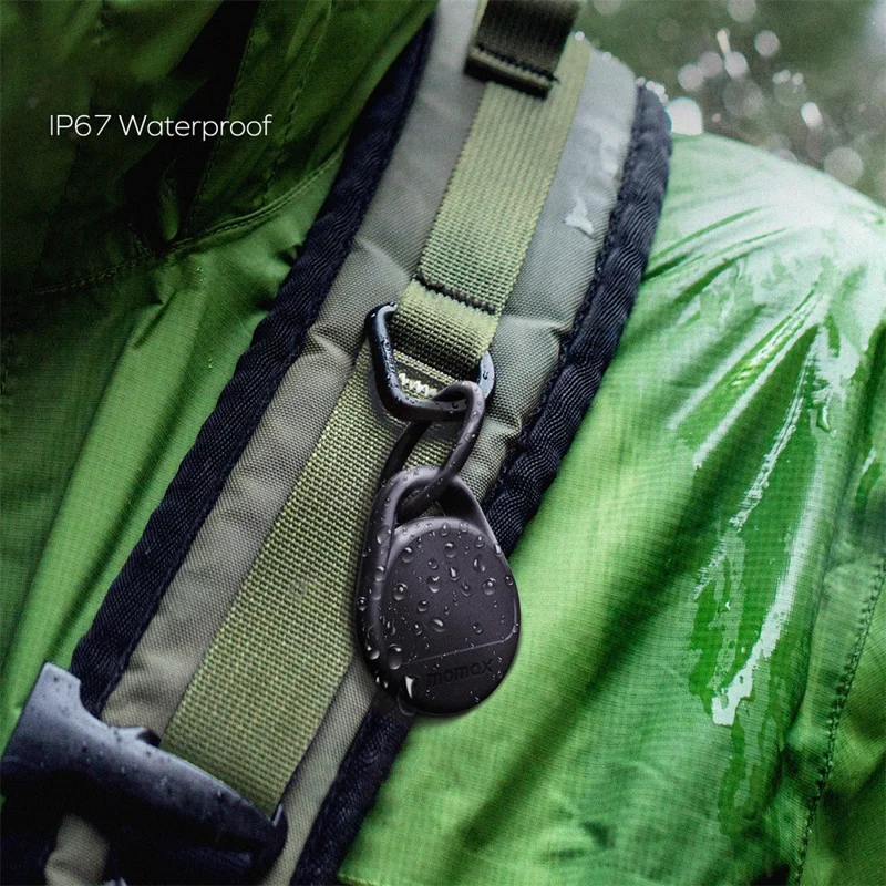 MOMAX Pinpop Duo Keychain Smart Tracker Bluetooth-Compatible Key Finder for iOS / Android - White