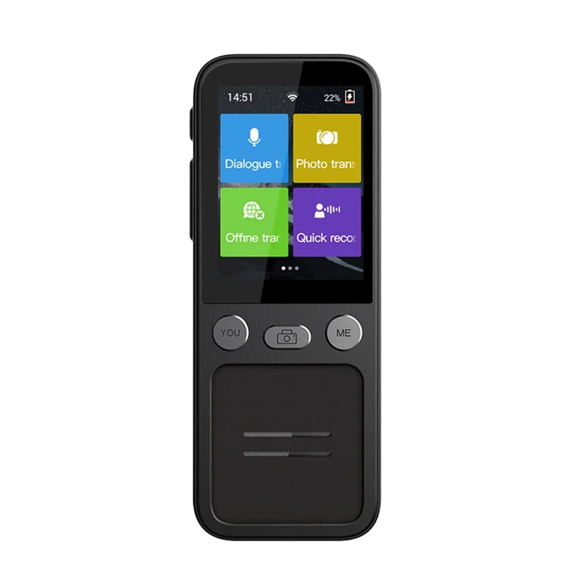 T16 134 Languages Online Translator 2.4 Inch WiFi Smart Voice Translator Photo Translation Device, 1+8GB