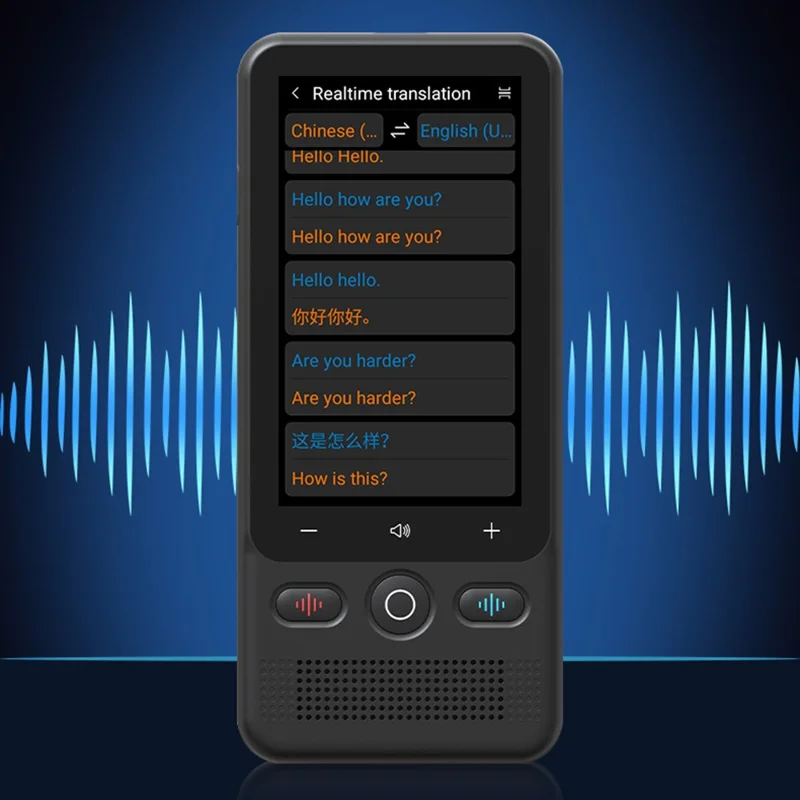 T18 Traduttore vocale intelligente con schermo HD da 3 pollici, 138 lingue, traduzione online/offline e foto, 1+16GB