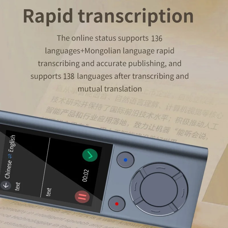 C3 3 Inch Smart Voice Translator 138 Languages Online / Offline Photo Translation Device, 1+16GB