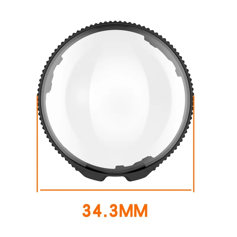 2PCS Lens Guards for Insta360 X4 Action Camera Clear Case PC Protective Lens Cover - Black