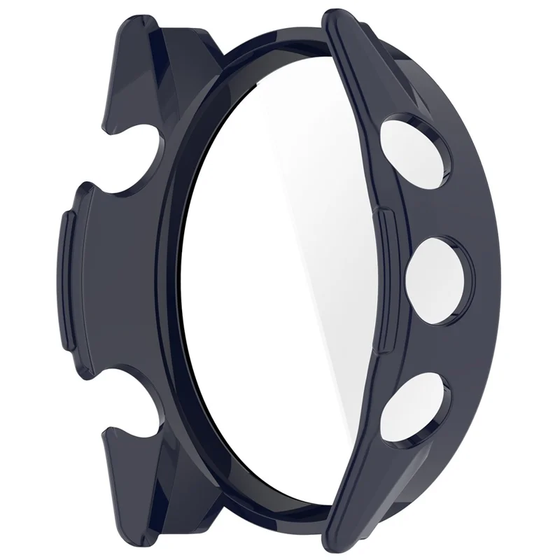 Чехол для часов Garmin Forerunner 970 с защитой экрана, ПК-чехол и закаленное стекло - Темно-синий