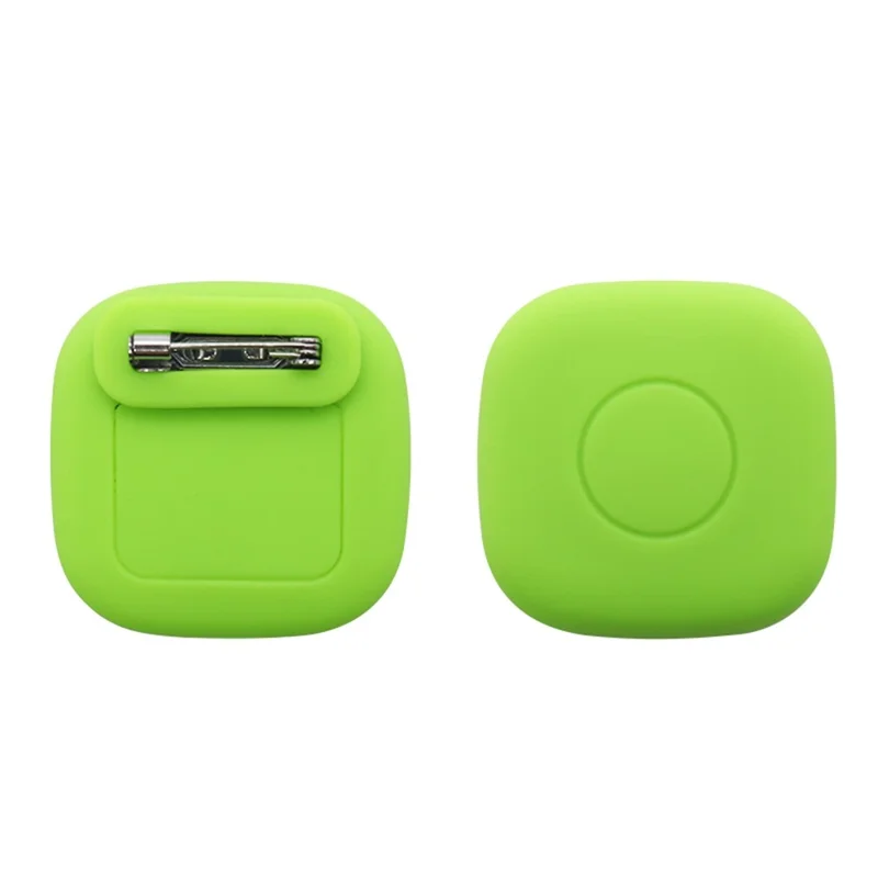 For Tile Mate (2024) Silicone Case Smart Tracker Waterproof Protective Cover Brooch Style for Children - Green