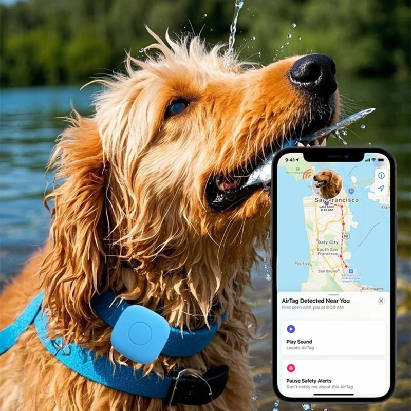 For Tile Mate (2024) Silicone Case Smart Tracker Waterproof Protective Cover Brooch Style for Children - Green