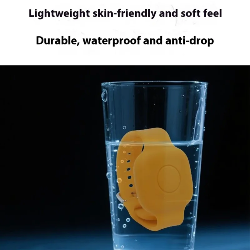 For Tile Mate (2024) Silicone Case Waterproof Adjustable Children Wrist Band Smart Tracker Watch Strap - Red