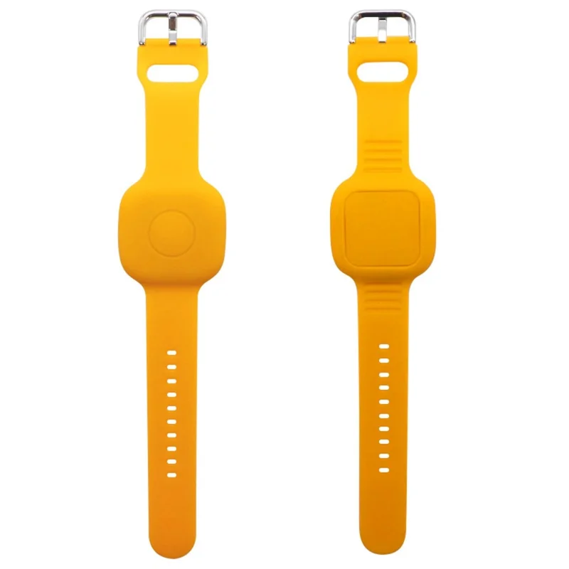 For Tile Mate (2024) Silicone Case Waterproof Adjustable Children Wrist Band Smart Tracker Watch Strap - Orange