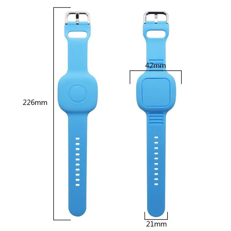 For Tile Mate (2024) Silicone Case Waterproof Adjustable Children Wrist Band Smart Tracker Watch Strap - Orange