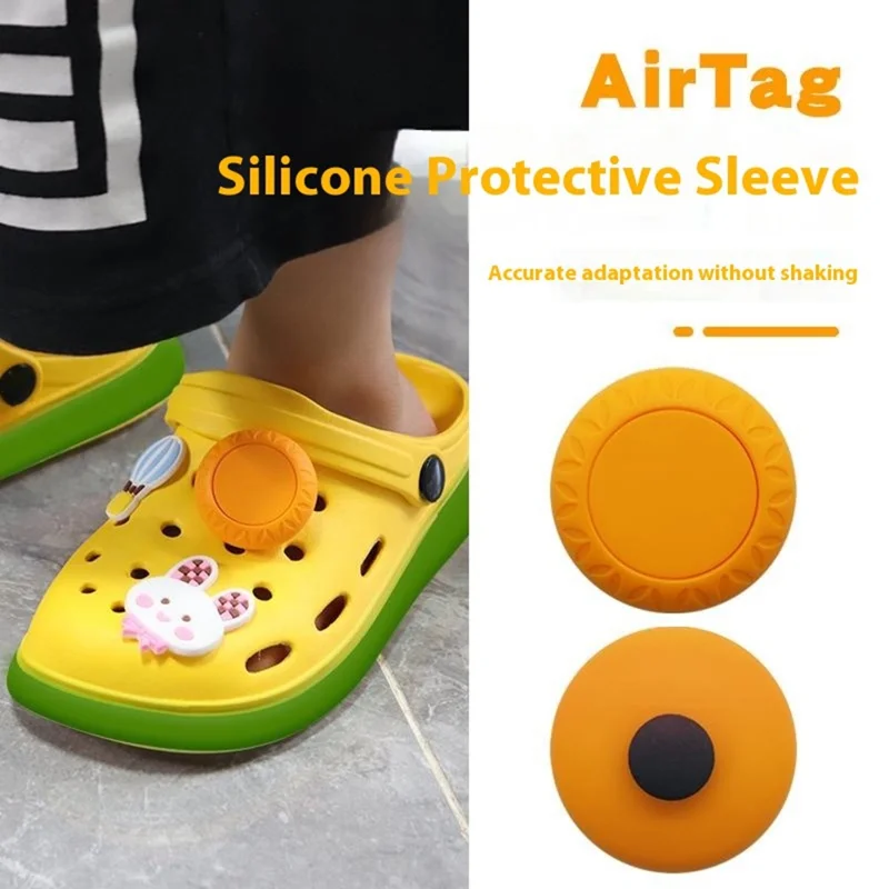 Suporte à Prova d'Água para Airtag com Capa Protetora de Silicone para Crianças e Bebês - Verde Meia-Noite