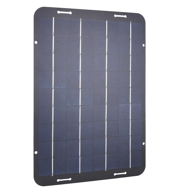XXP330-230B Pannello Solare Policristallino per Batteria Auto 12W Semi Flessibile Mantenitore con Uscita USB e DC