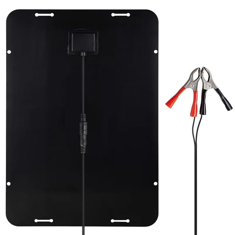 XXP330-230B Pannello Solare Policristallino per Batteria Auto 12W Semi Flessibile Mantenitore con Uscita USB e DC