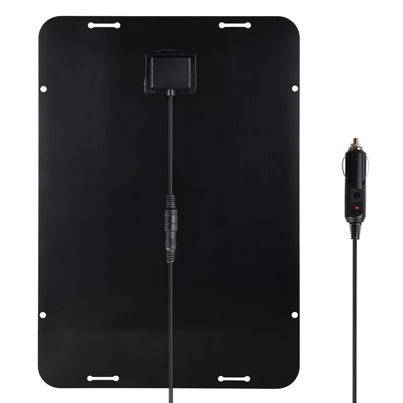 XXP330-230B Pannello Solare Policristallino per Batteria Auto 12W Semi Flessibile Mantenitore con Uscita USB e DC
