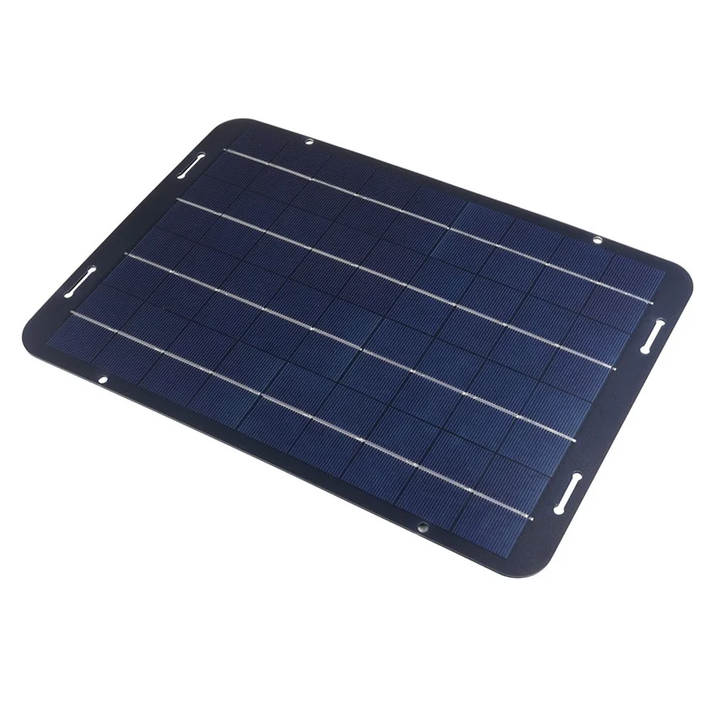 XXP330-230B Pannello Solare Policristallino per Batteria Auto 12W Semi Flessibile Mantenitore con Uscita USB e DC