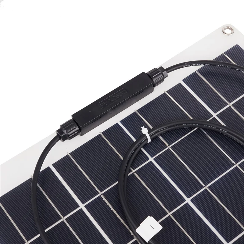 Painel Solar Monocristalino Flexível XXM540-350MC4+MC4 para RV, Carro e Iate - 30W Carregador Solar Externo