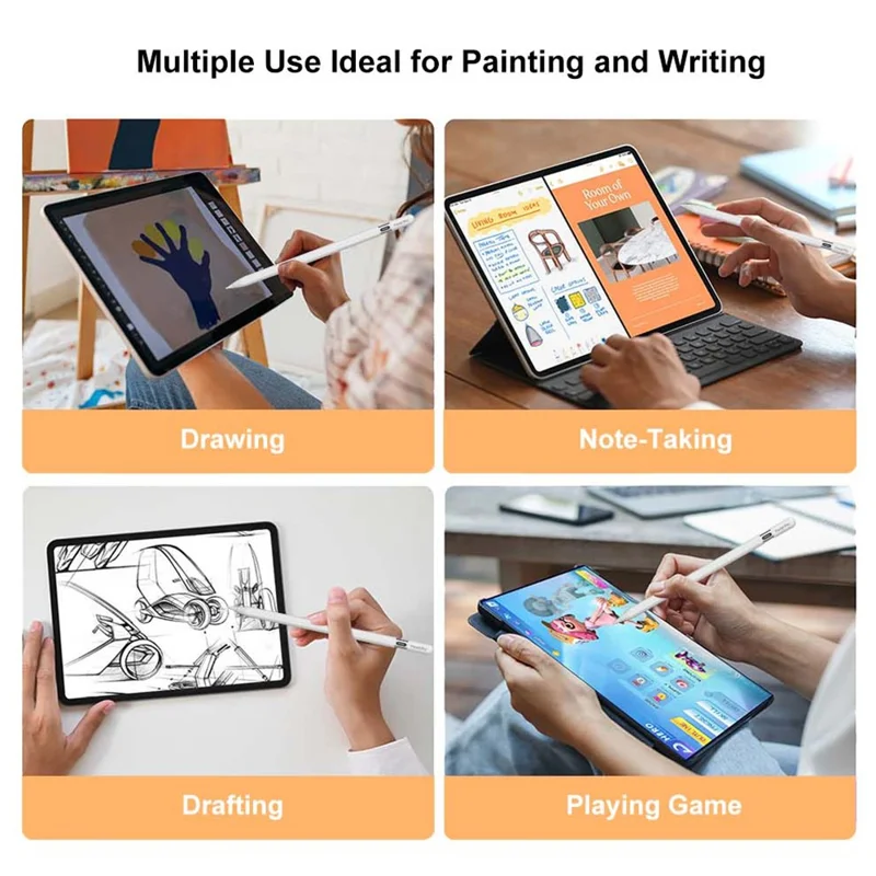 Caneta Stylus P24 Pro para iPad Pencil Pro Caneta Capacitiva com Carregamento Magnético Sem Fio para Desenho