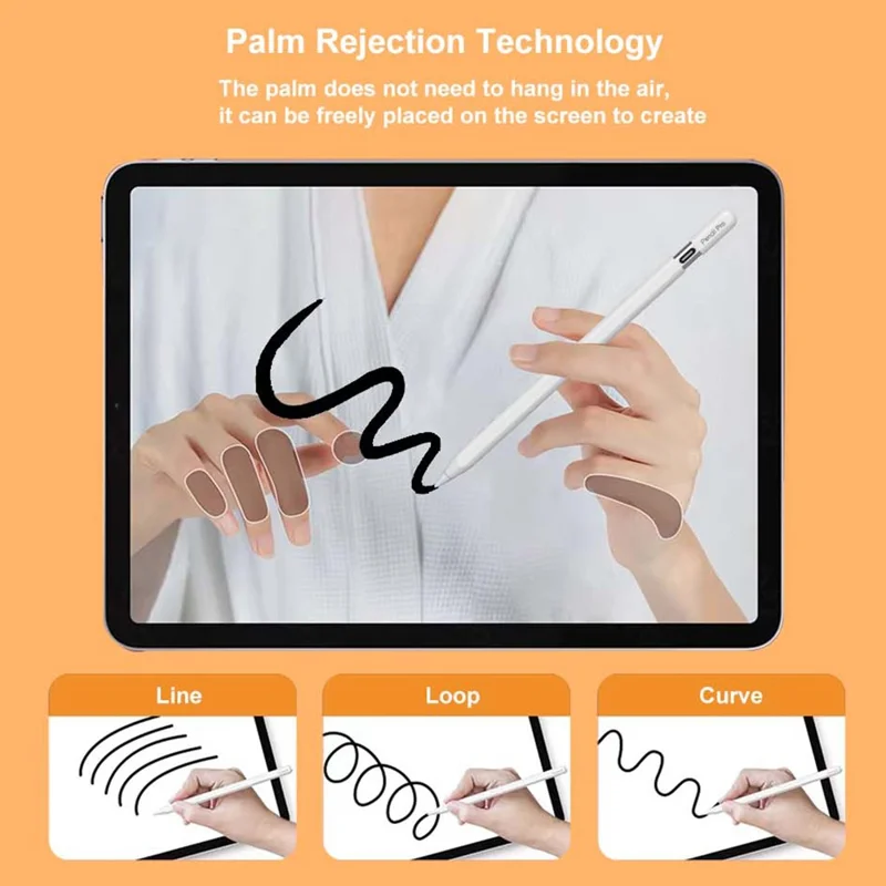 Caneta Stylus P24 Pro para iPad Pencil Pro Caneta Capacitiva com Carregamento Magnético Sem Fio para Desenho