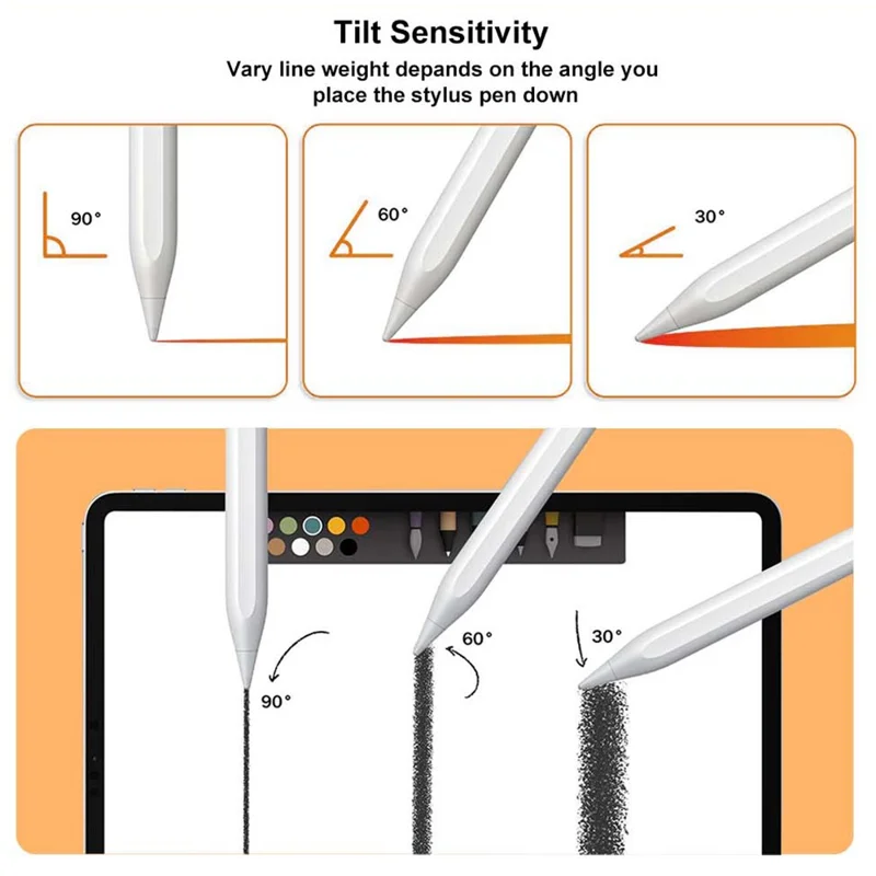 Caneta Stylus P24 Pro para iPad Pencil Pro Caneta Capacitiva com Carregamento Magnético Sem Fio para Desenho