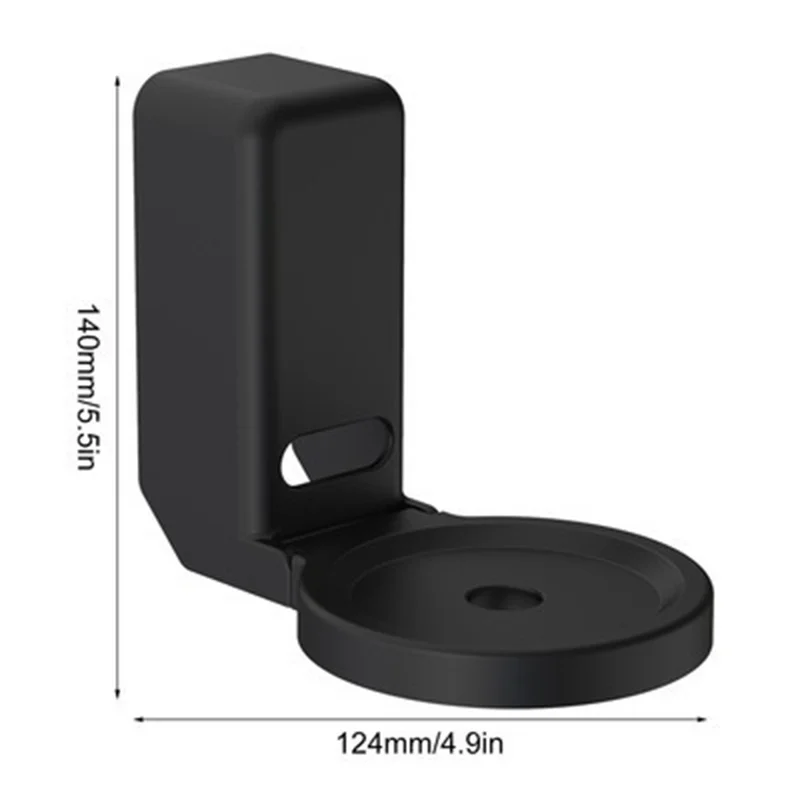 Supporto a parete per Amazon Echo Dot (5a generazione) Supporto per altoparlante Organizzatore di prese - Nero