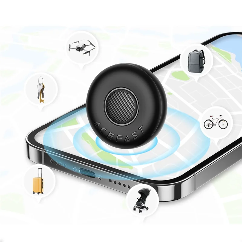 ACEFAST S1 Positioniervorrichtung vom Knopftyp für Bluetooth-kompatiblen Tracker des Apple Find My Network