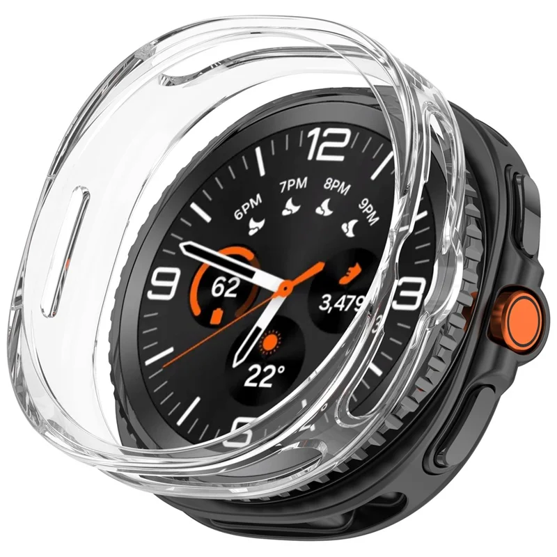 Clear Case for Samsung Galaxy Watch8 Classic 46mm TPU Semi-Enclosed Watch Cover