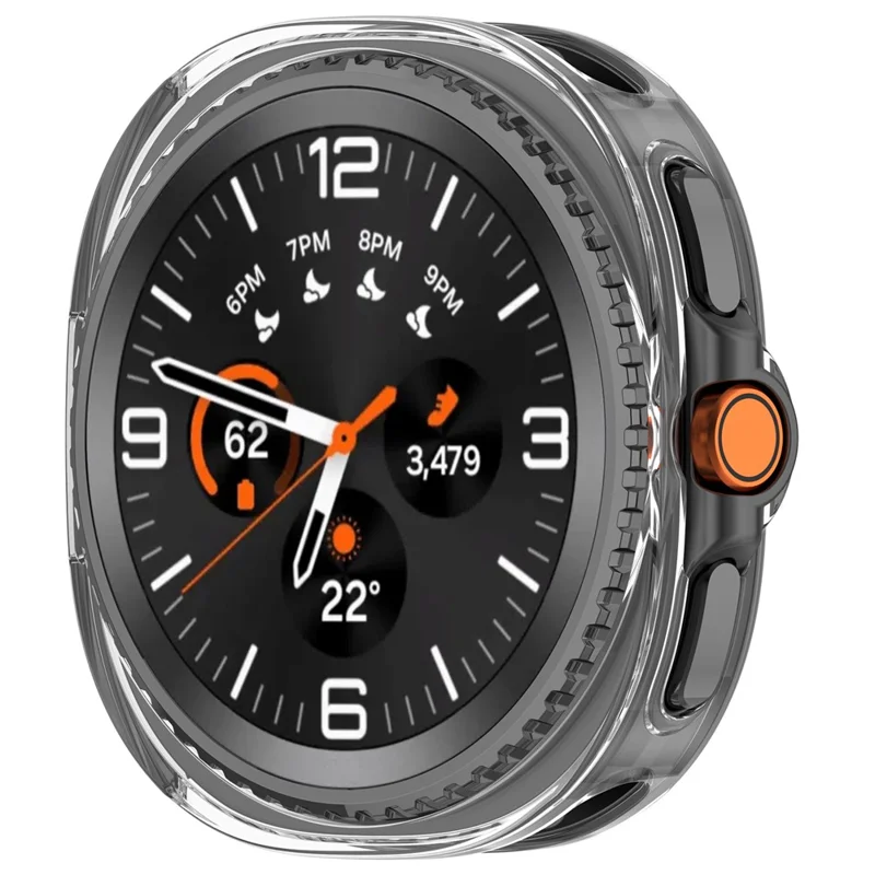 Clear Case for Samsung Galaxy Watch8 Classic 46mm TPU Semi-Enclosed Watch Cover