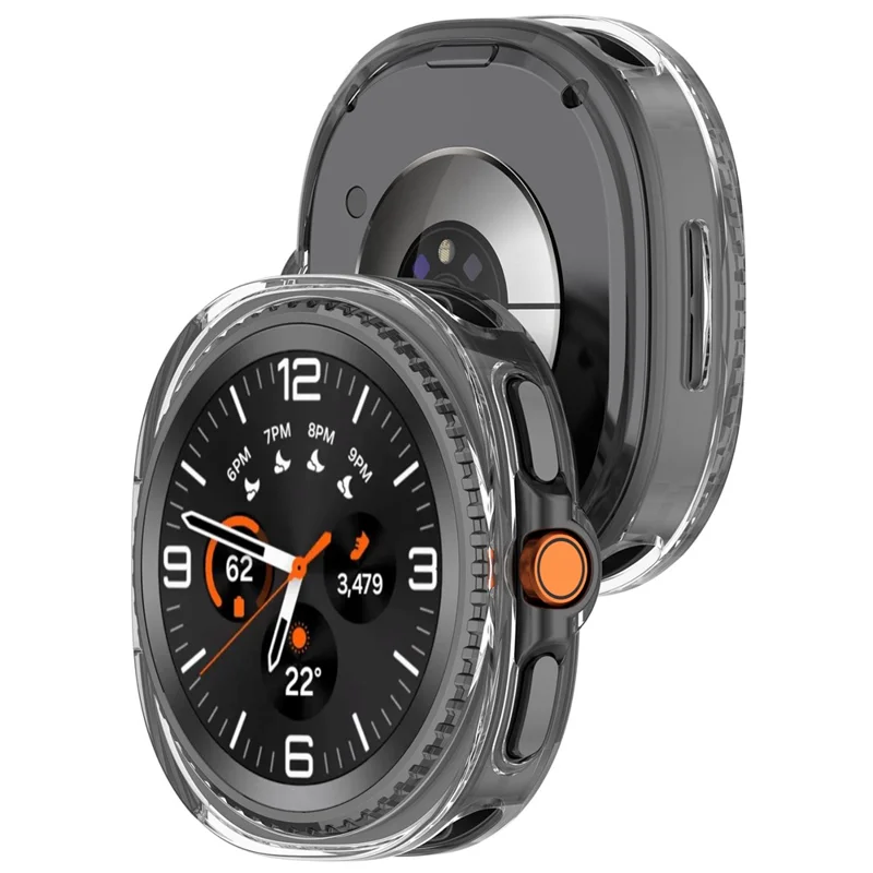 Clear Case for Samsung Galaxy Watch8 Classic 46mm TPU Semi-Enclosed Watch Cover