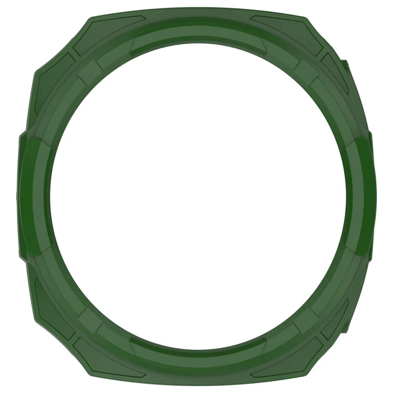 TPU Case for Samsung Galaxy Watch8 Classic 46mm Hollow Design Protective Watch Cover with Ring Shell - Green