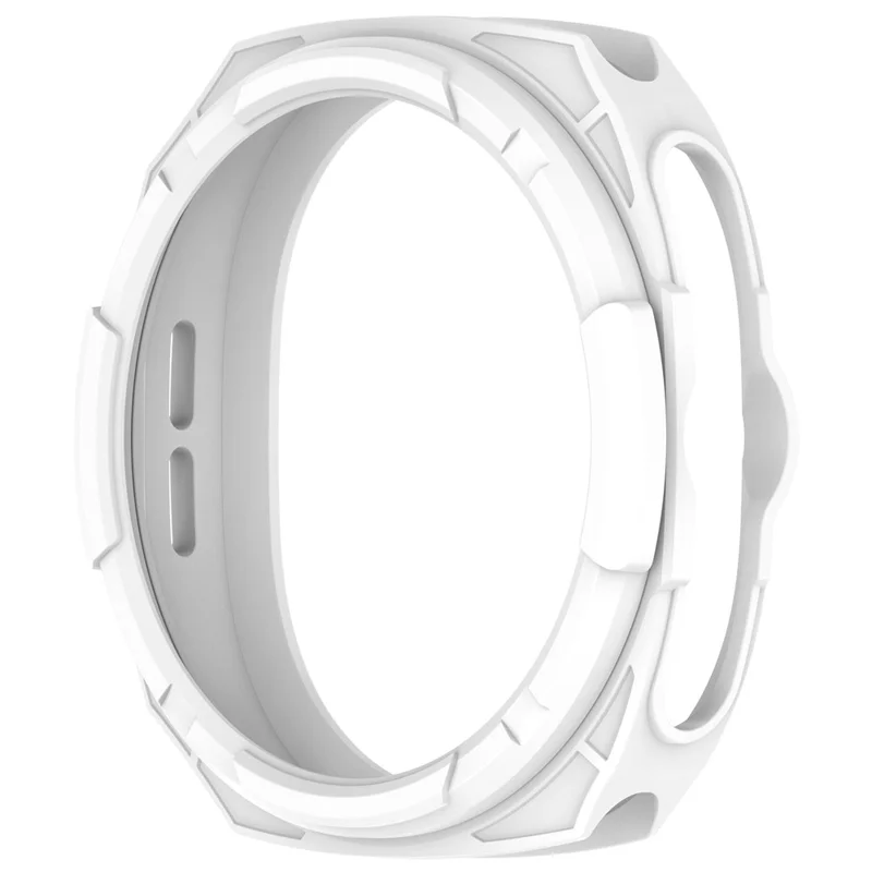 Custodia in TPU per Samsung Galaxy Watch Ultra 2 / Watch8 Classic 47 mm Custodia protettiva con design traforato e anello - Bianco